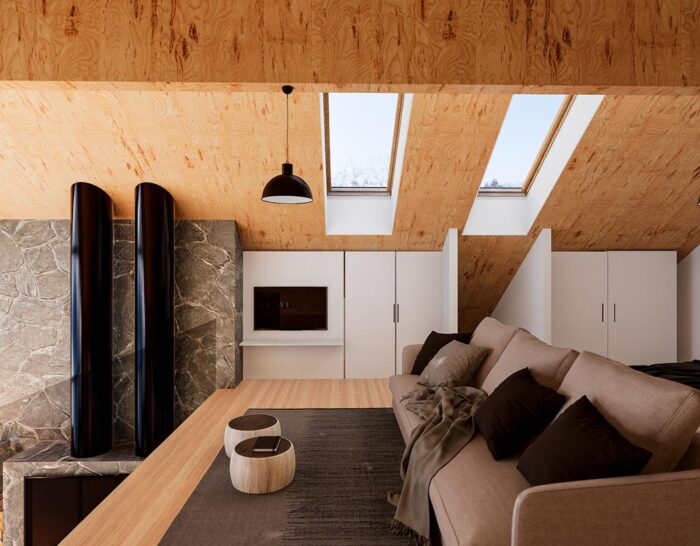 Foto Interior de Proyecto Constructivo de de Cabaña en Malargüe